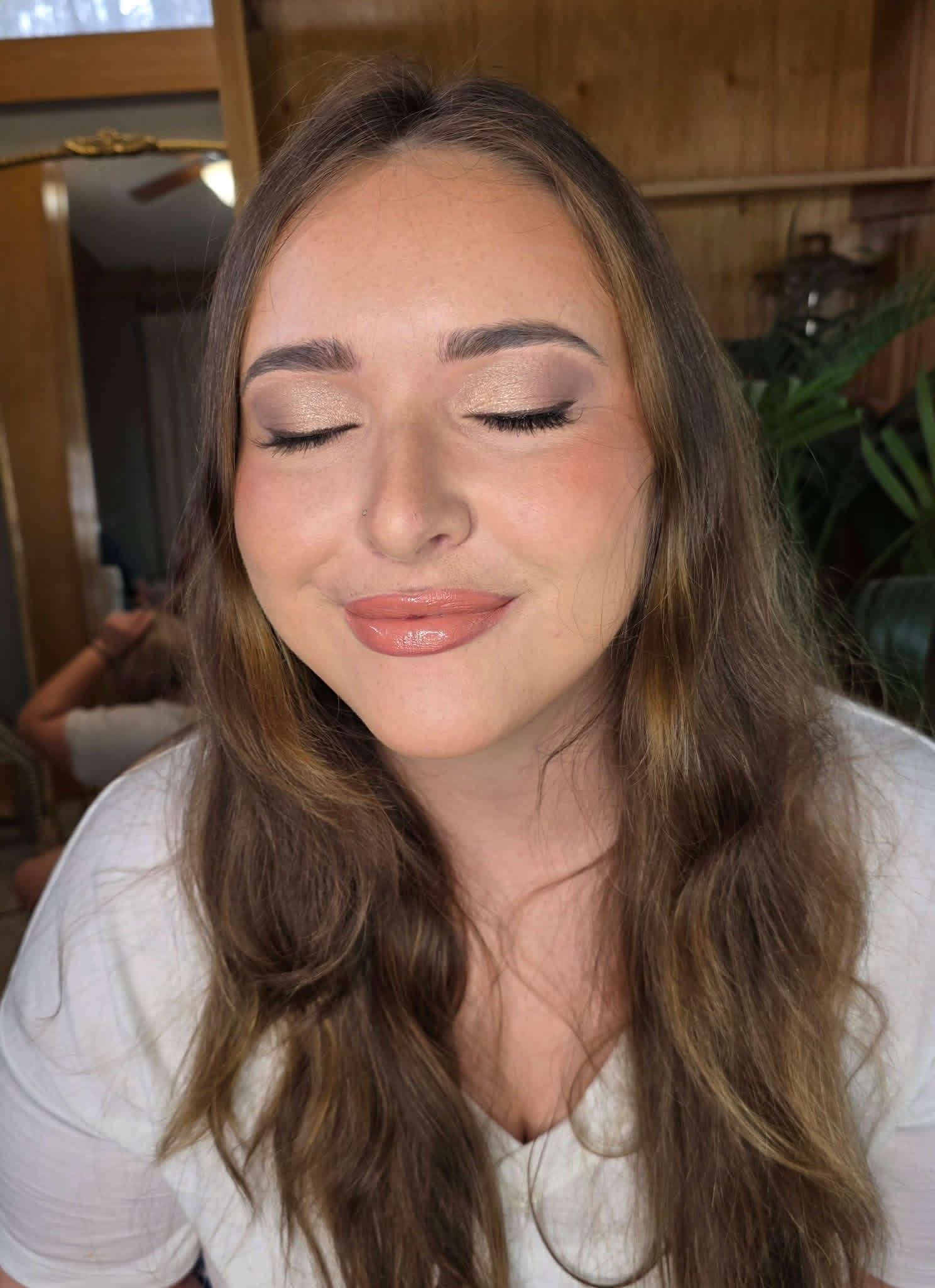 Glam makeup client, look 1