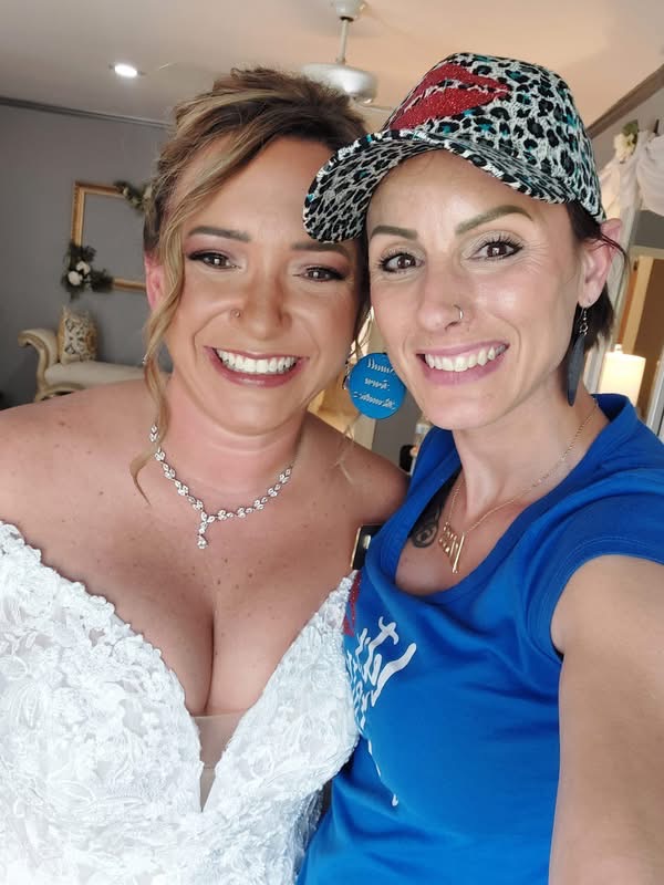 Wedding party makeup, third look